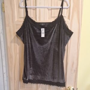 Lane Bryant Black Velvet Camisole